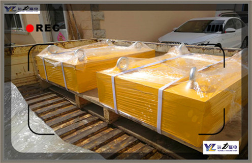 永磁懸掛式除鐵器，山東rcyb系列永磁懸掛式除鐵器知識參數(shù)_內(nèi)部磁塊安裝方法_山東rcyb系列永磁懸掛式除鐵器型號價格