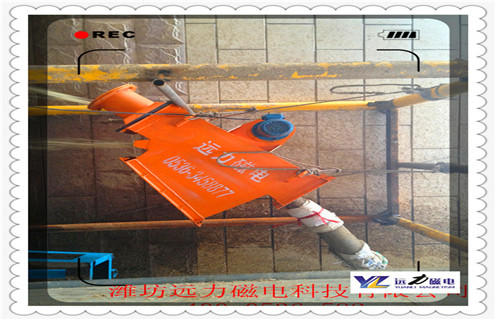 管道液體除鐵器，浙江管道式液體除鐵器_遠(yuǎn)力浙江管道式液體除鐵器應(yīng)用安裝示意圖型12000高斯_可定制工作原理