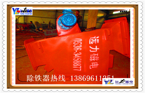 自卸管道除鐵器，西藏自卸管道除鐵器_西藏自卸管道除鐵器廠家應(yīng)用安裝示意圖型12000高斯_可定制工作原理