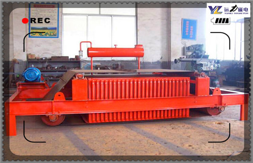 電磁自卸式除鐵器，福建電磁自卸式除鐵器吸8公斤_福建電磁自卸式除鐵器吸8公斤保養(yǎng)廠家配件_型號及工作視頻