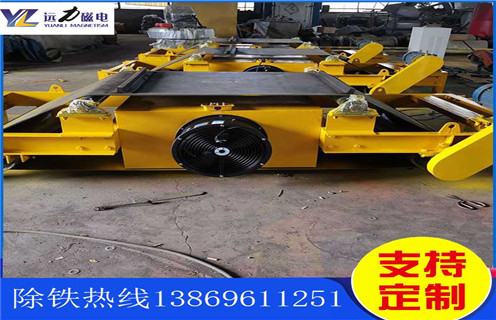 自卸式風(fēng)冷電磁除鐵器，貴州懸掛自卸式風(fēng)冷電磁除鐵器_選型_貴州懸掛自卸式風(fēng)冷電磁除鐵器公司多少錢參數(shù)工作原理生產(chǎn)價格工作原理_價格